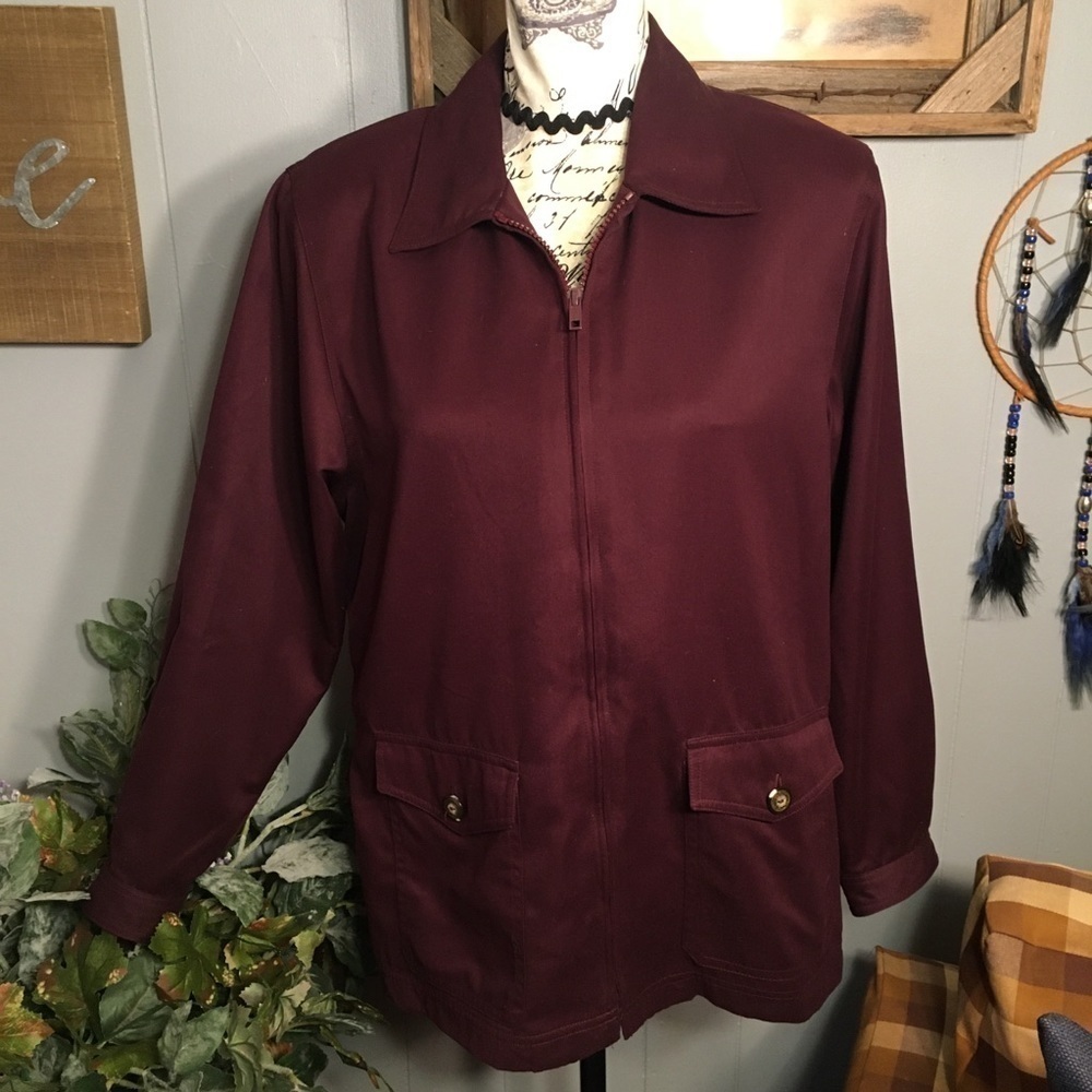 Vintage Koret zipper front windbreaker